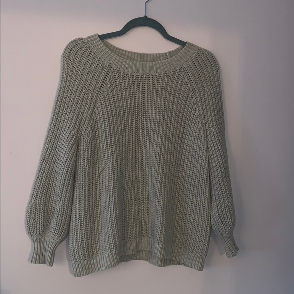 AERIE grey knit sweater